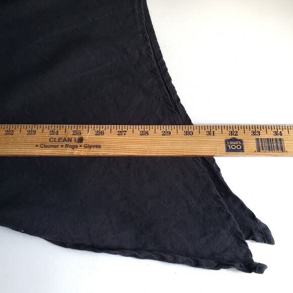 Olars Ulla Sweden Black Linen Tunic Top 1X Lagenlook Minimalist Modern Relaxed - Picture 9 of 10